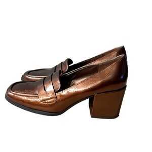 Kenneth Cole Reaction Shoes Women's size 8 Black Block Heel Pumps Elsa Med Width